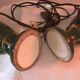 Pair of old women's decoration lamps