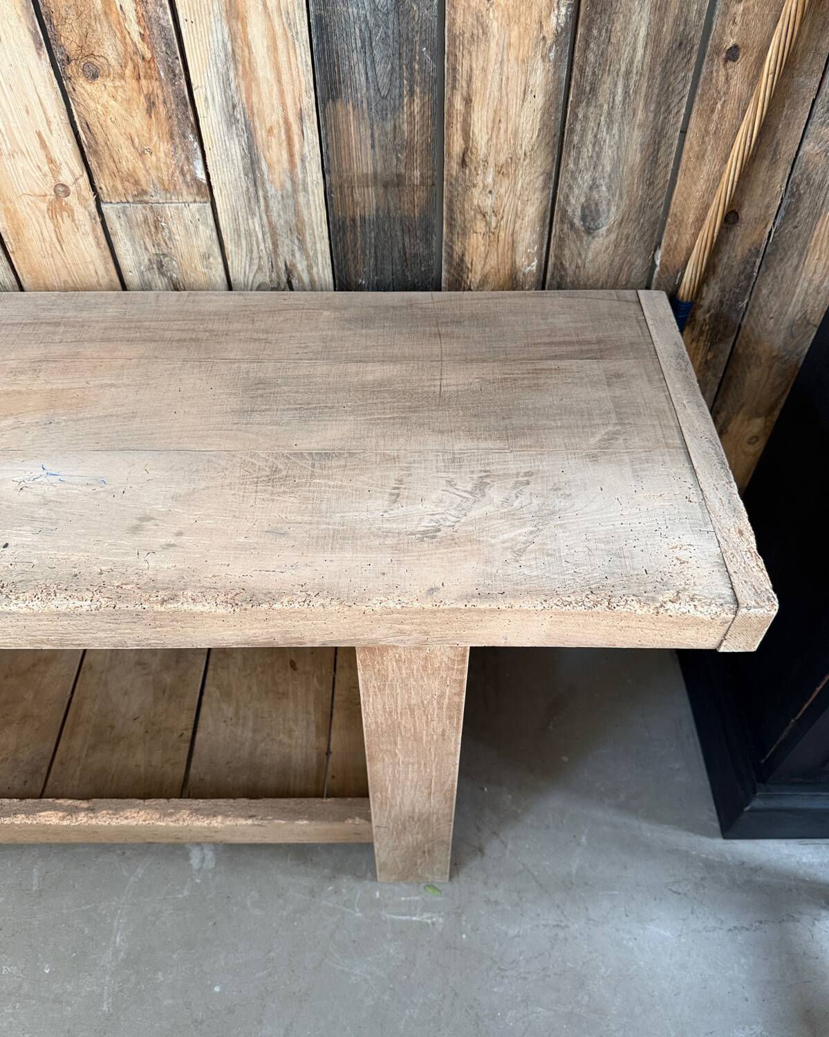 Renovated old workbench