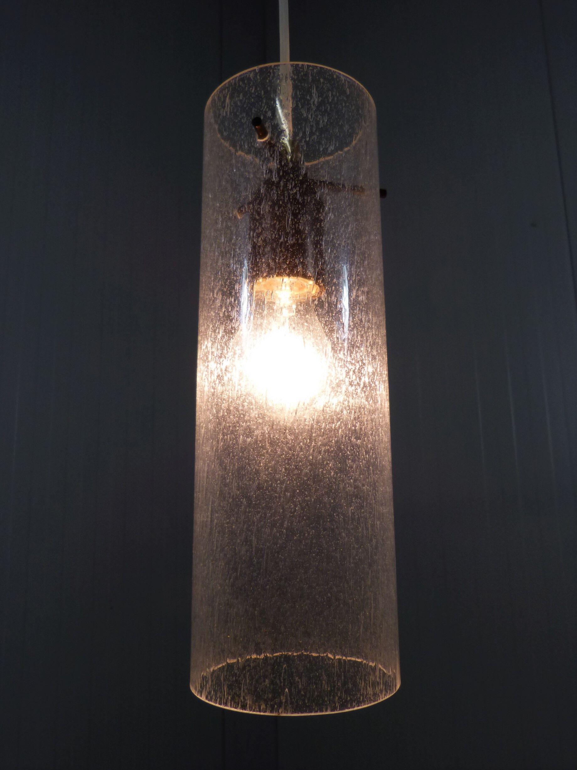 Glass hanging lamp Kaiser Leuchten, 1960’s