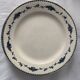Lot of 8 flat plates and 8 hollow plates in ancient blue salins earthenware