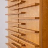 Eric Miomandre. Blond beech wardrobe. 20th century.