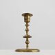 Antique Flemish Copper Disc Candlestick, 15th Century