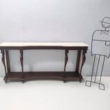 Outstanding Art Deco Style Console with a Carrara Marble Top, Italy