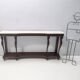 Outstanding Art Deco Style Console with a Carrara Marble Top, Italy