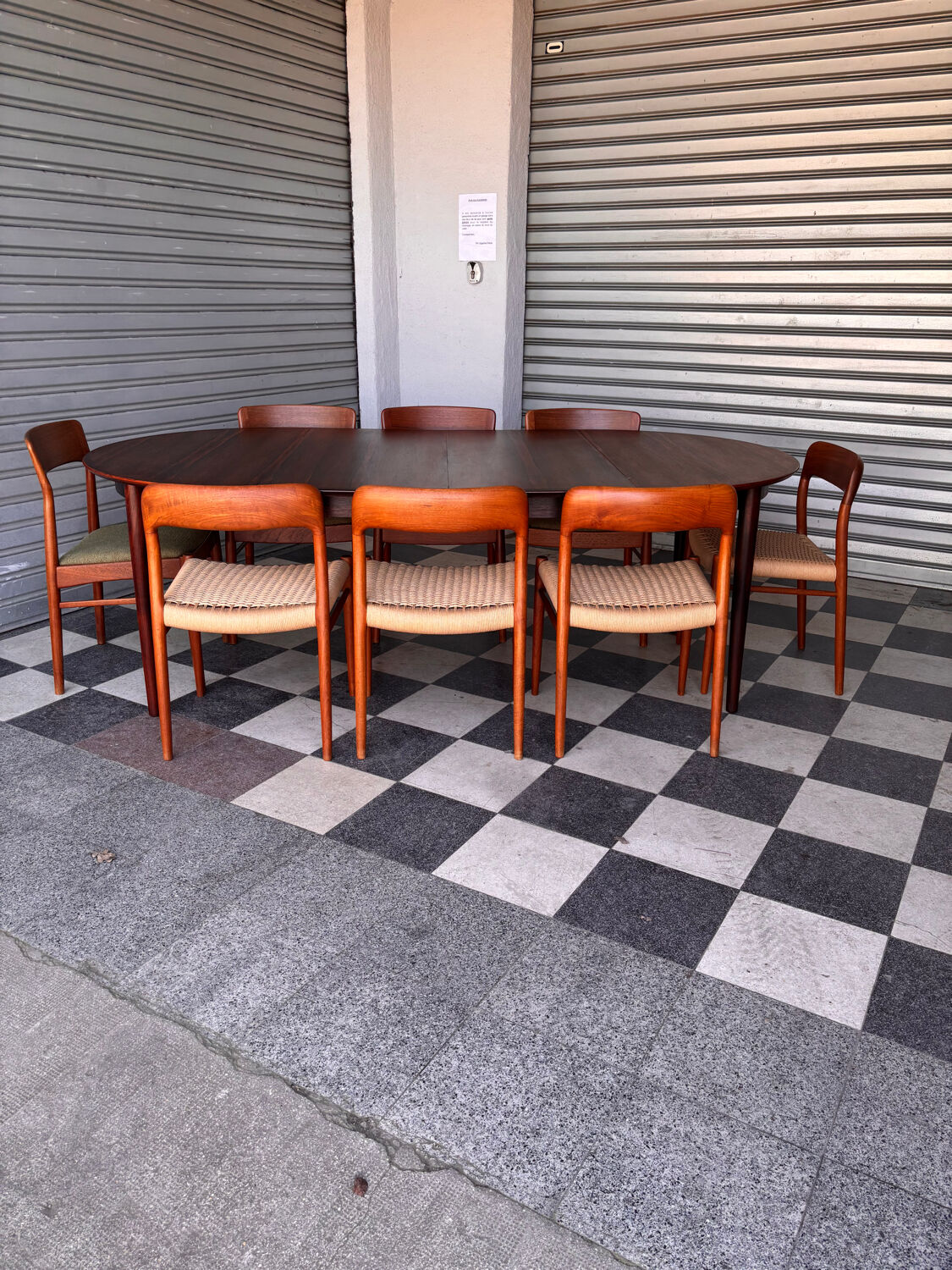 Table Arne Vodder en palissandre