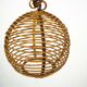 Vintage 1950s Italian Bamboo Sphere Chandelier
