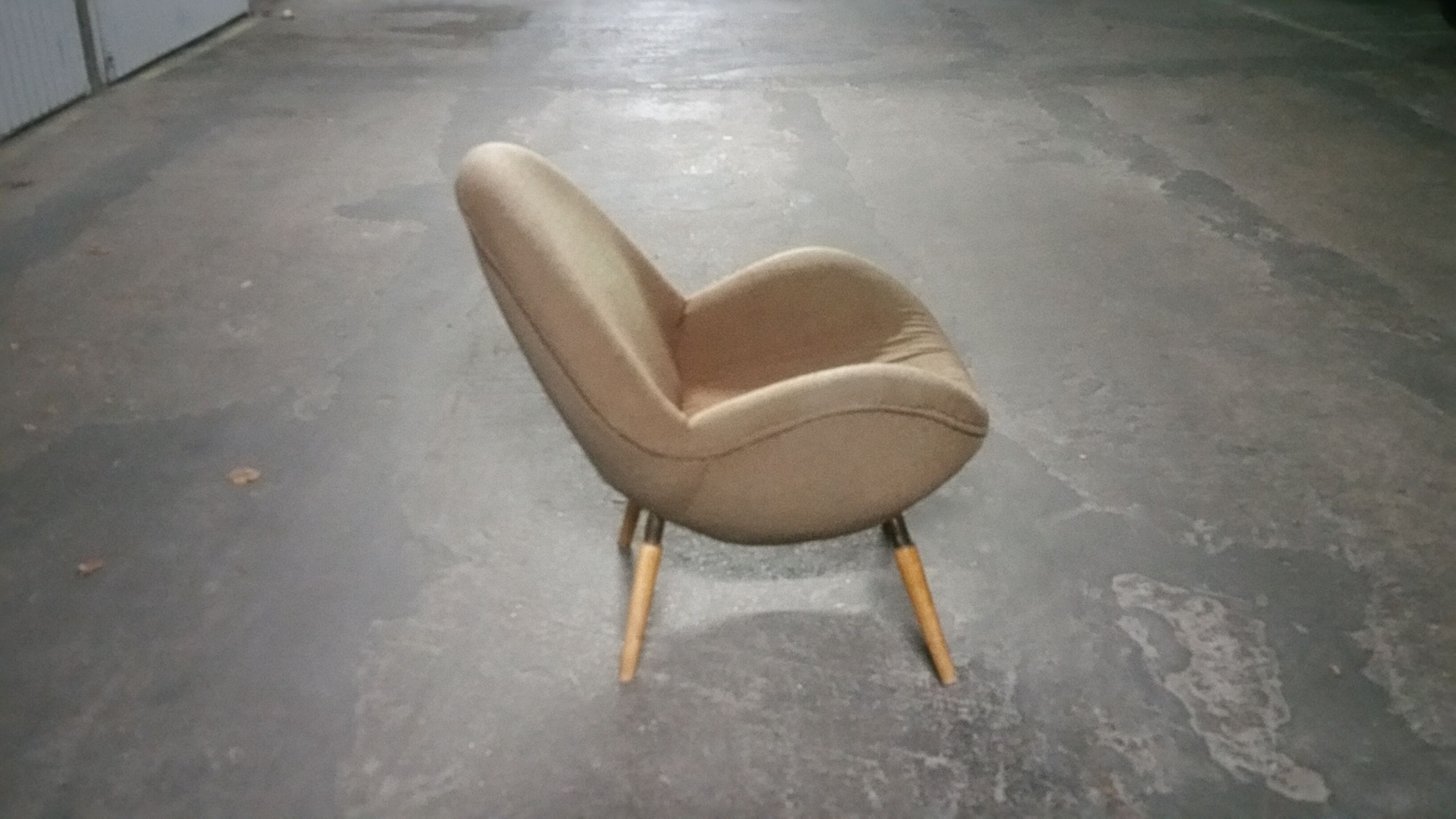 Chair Organic egg of Fritz Neth in the 1950s to Correcta