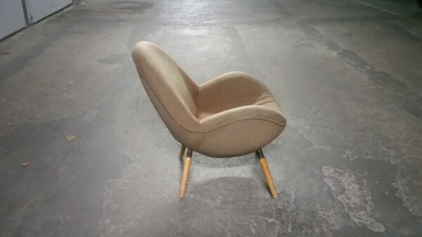 Fauteuil Organic egg de Fritz Neth des années 50 pour Correcta