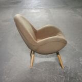 Chair Organic egg of Fritz Neth in the 1950s to Correcta