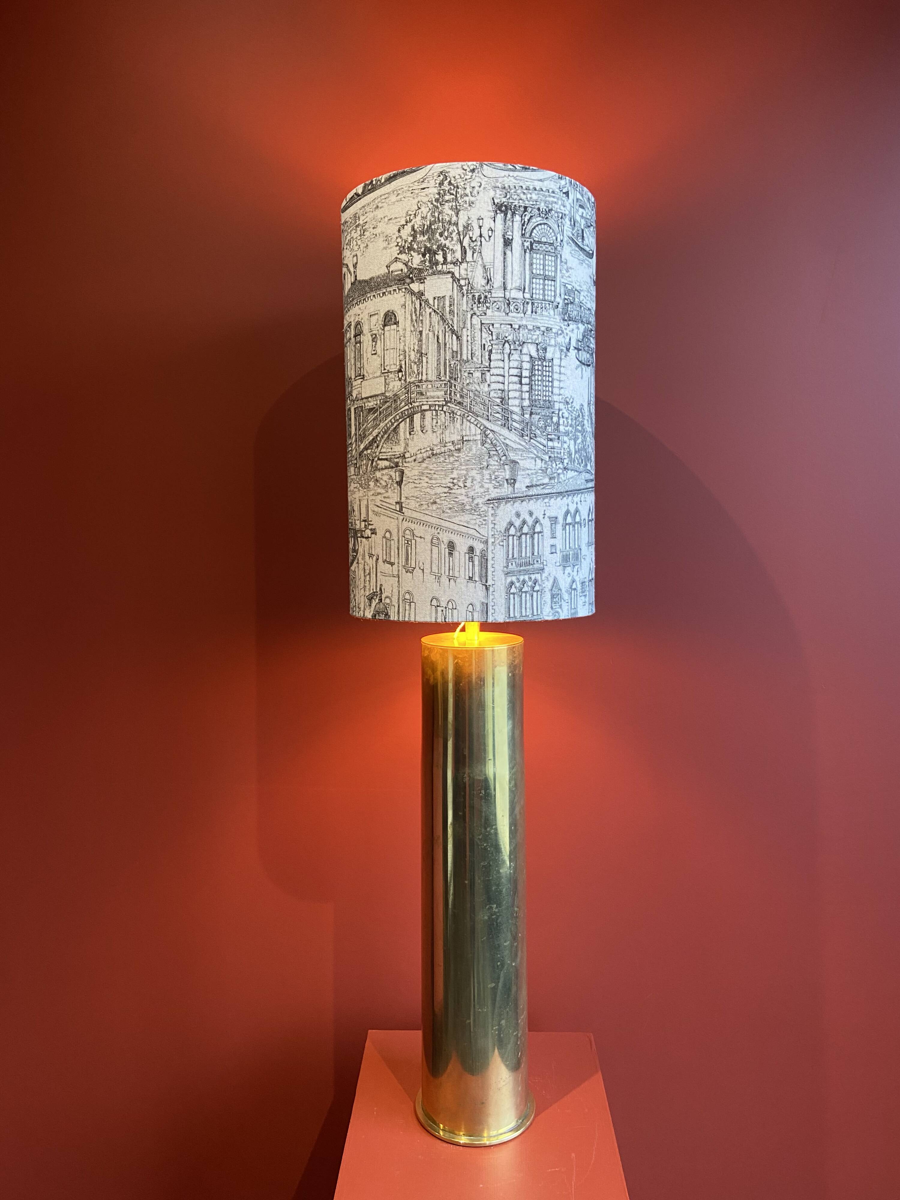 Table lamp "German Magdeburg Shell Socket" World War I, from