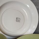 Eight earthenware plates from salins 50s