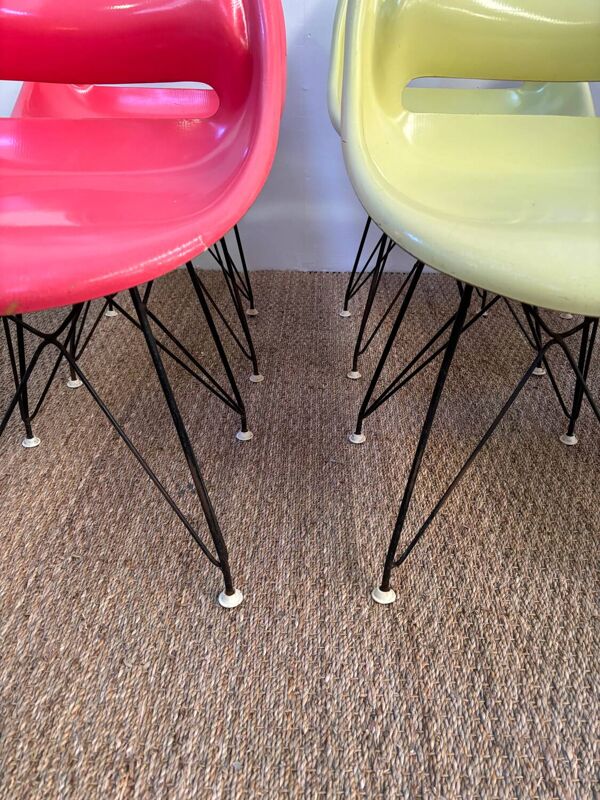 Lot de chaises en fibre vertex miroslav lavratil 1960