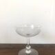 Set of 9 antique champagne glasses in engraved glass