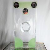 Riecke vase made of translucent glass with rectangular section