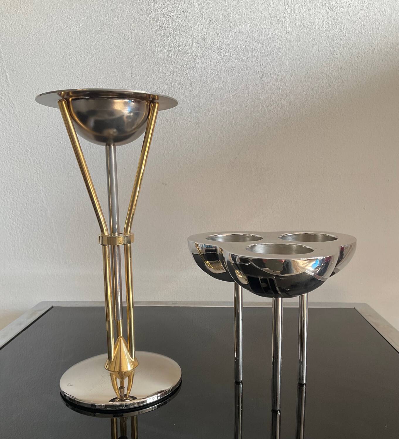 Pair of brass candlesticks from the 70s-80s