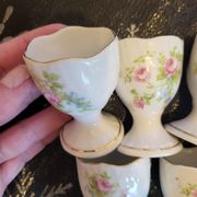 Lot 5 coquetiers porcelaine vintage
