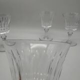 Crystal stemmed glass, Baccarat, Picadilly model, France, red wine glass