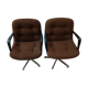 Randall Buck 1960 Space Age Pair of Strafor 451 Shell Armchairs