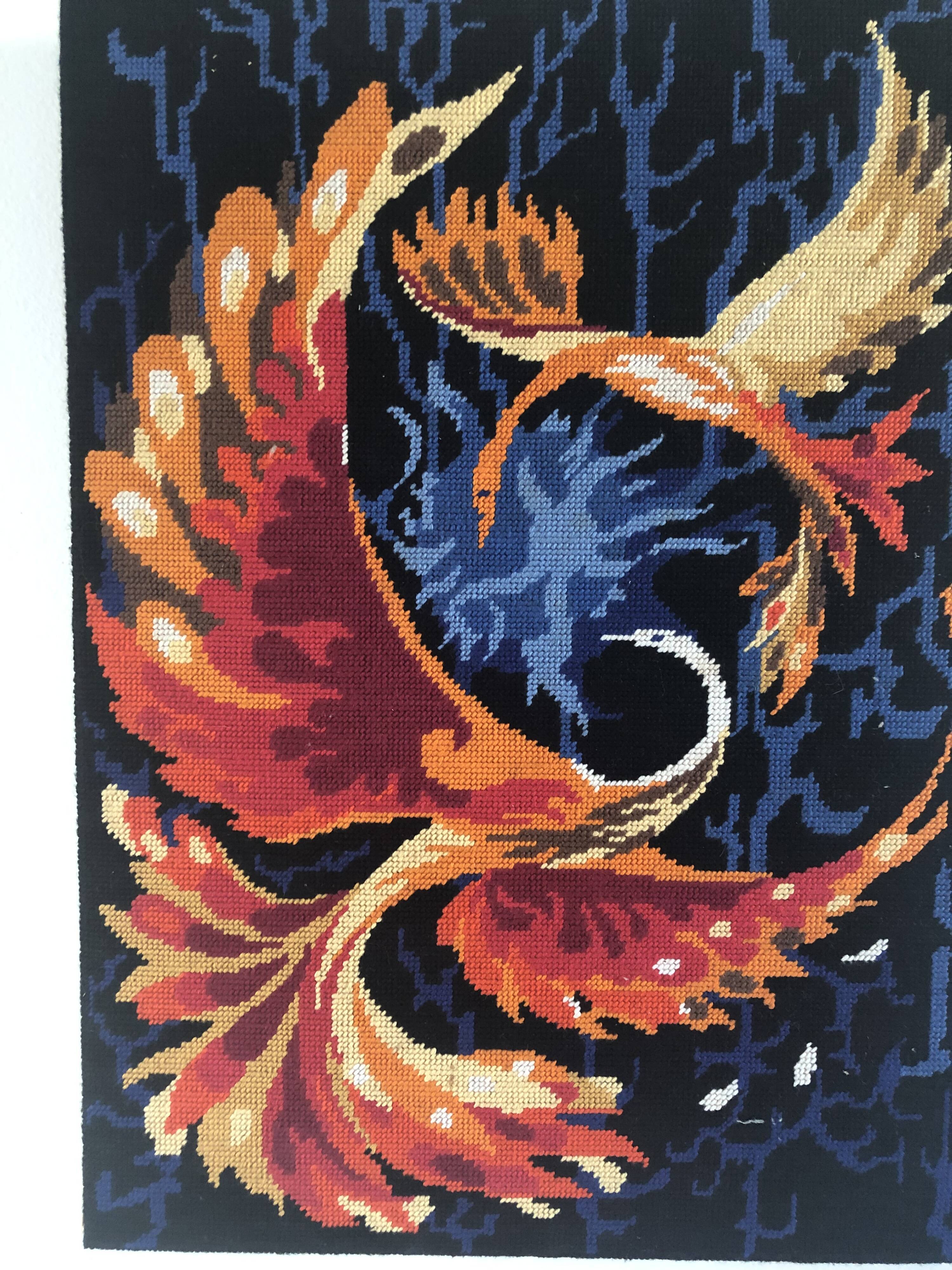 Tapestry vintage canvas 60's