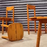 Set of 3 chairs and 2 stools