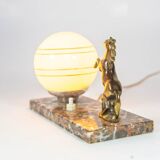 Lampe de table art déco | Cheval cabré