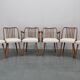 1960s Antonin Suman Set of Six Beech Dining Chairs, Restored
