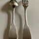 6 forks and 6 spoons in silver metal Cluny Vieux Paris circa 1900
