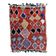 Colorful Boucherouite Berber rug - 140 x 167 cm