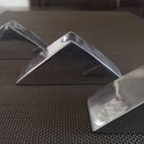 Trio of Scandinavian chrome candle holders - 1970s/80s