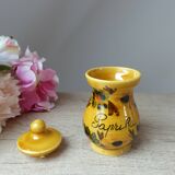 Petit pot à épices pour paprika céramique Vallauris Vintage