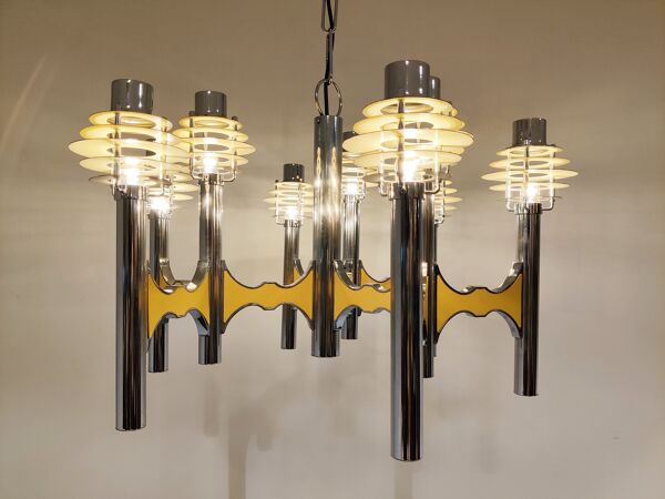 Lustre space age de la Maison Sciolari, années 1970