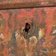 Antique painted trunk with floral motifs (c.1920) #32