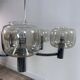 Vintage 70's chrome metal chandelier by Gaetano Sciolari