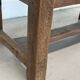 Old farmhouse table in solid oak, 1 drawer, France