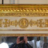 Gilded and Rechampi Mirror, Empire Period