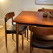 Set of 4 vintage Scandinavian "Huldra" oak chairs