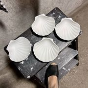 4 coquilles saint Jacques en faïence