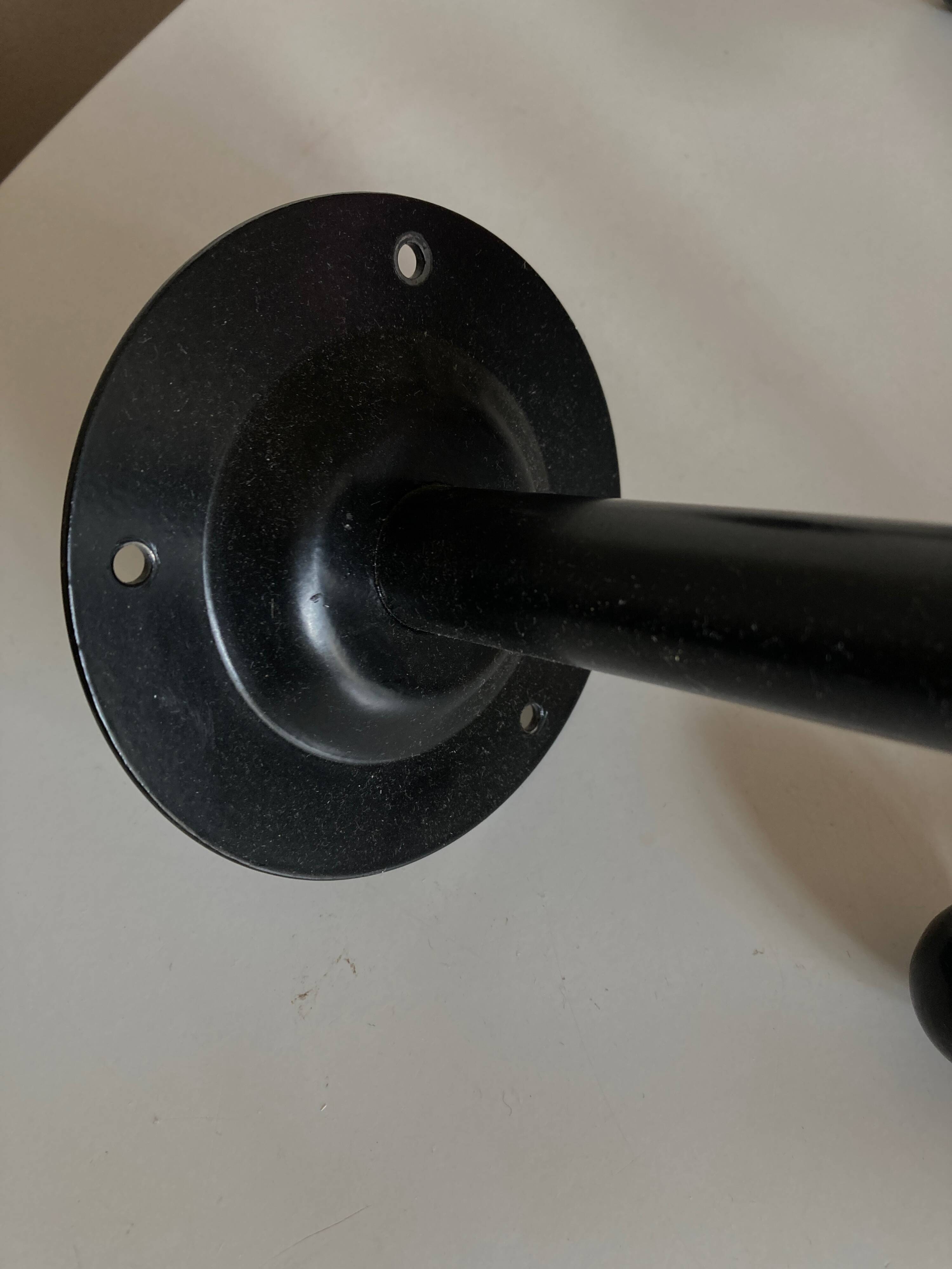 Pair of black space age sputnik coat racks