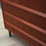 Teak chest of drawers, Danish design, 1970s, made in Denmark
