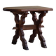 Brutalist oak desk from the mid-century, made in France in the 1950s.