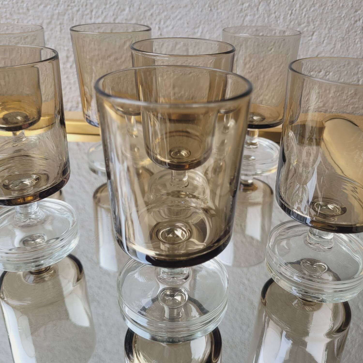 70's stemmed glasses