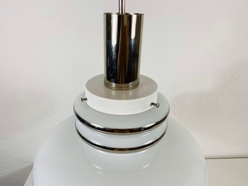 Glass pendant lamp Sölken, Germany, 1970s