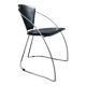 Vintage chrome and leather chair/armchair, Linda model by Arrben (Italy)