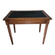 Antique desk made of solid wood and leather.