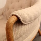 Danish vintage design armchair in oak