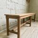 Old solid oak bench