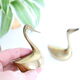Brass goose duo, vintage paper press