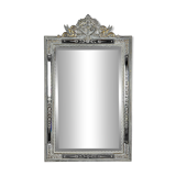 Grand miroir Venitien aux Cygnes, Glace Murano du XIXe siècle biseauté 133