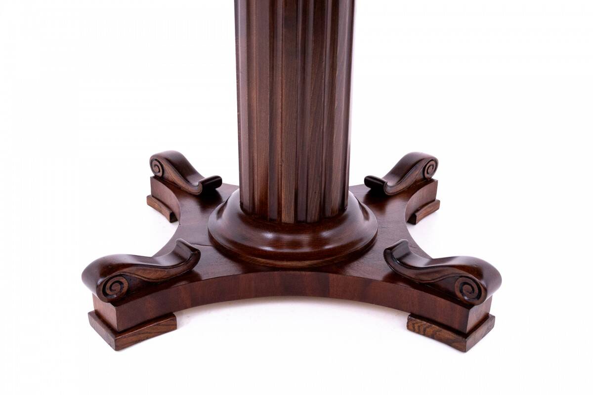 Mahogany table - bench, Northern Europe, around 1900. After renovation.