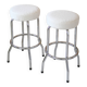 Pair of bar stools - boucle fabric